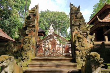 Ubud, Bali, Endonezya 'daki Maymun Ormanı