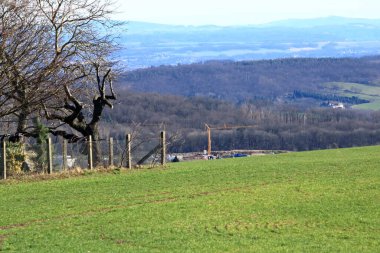 Kleincarsdorf, Almanya 'da Saksonya - 24 Şubat 2024: Dresden yakınlarında 