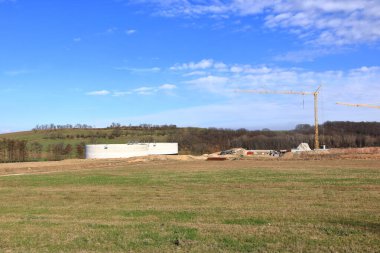 Kleincarsdorf, Almanya 'da Saksonya - 24 Şubat 2024: Dresden yakınlarında 