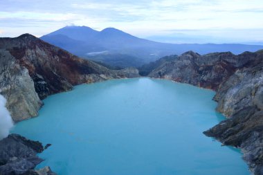 Kawah Ijen, Ijen kraterindeki zehirli göl. Java, Endonezya