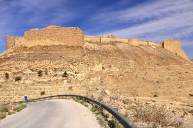 the Crusader castle Shobak (Shawbak, Shoubak) in Montrael, Jordan clipart