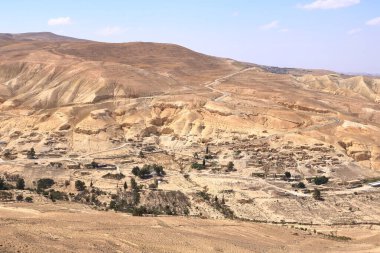 Montreal, Shobak, Dana Doğa Rezervi, Ürdün yakınlarındaki terk edilmiş bir köy ve manzara.