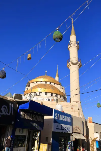 stock image Madaba in Jordan - May 08 2024: the mosque in the afternoon