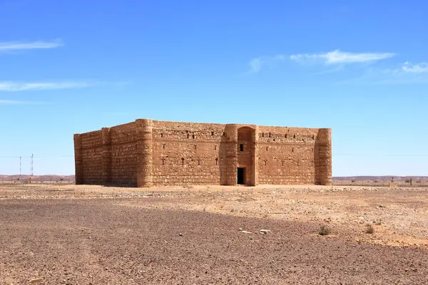 stock image Qasr Kharana (sometimes Harrana, al-Kharanah, Kharaneh, Kharana or Hraneh), a desert castle in eastern Jordan