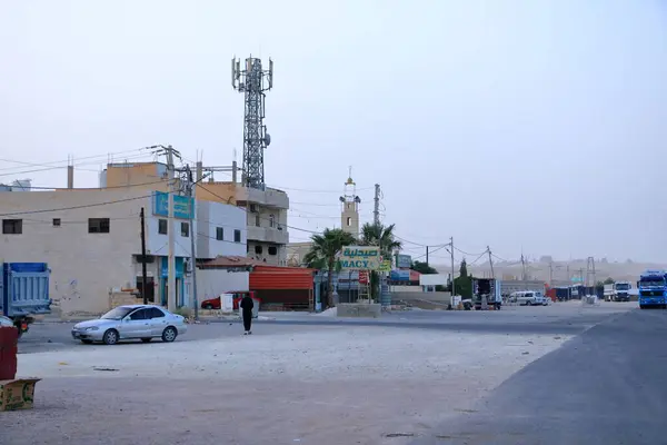 stock image Jordan in Middle East - May 11 2024: impressions of a jordan highway in the evening