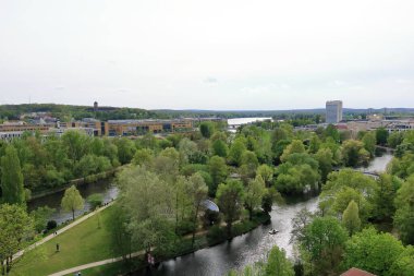 Potsdam, Brandenburg in Germany - April 13 2024: View over the City and surroundings to the east clipart