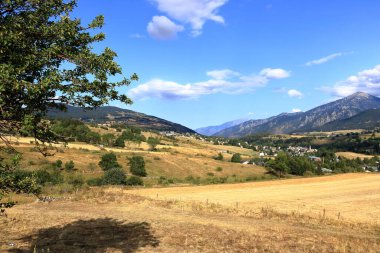 Mountain landscape in La Cabanasse, Occitania in France clipart