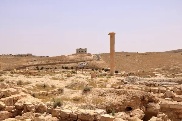 Herod Kalesi harabeleri, Machaerus, Ürdün 'deki güçlendirilmiş tepe sarayı.