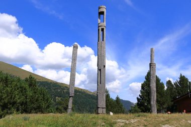 Yazın Canillo çevresindeki Andorra dağı manzarası