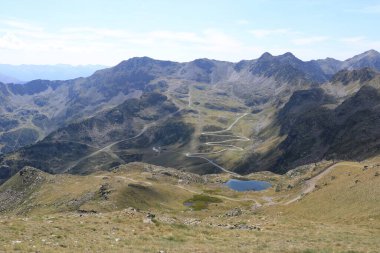 landscape around the Mirador Solar de Tristaina, Ordino Arcalis, Andorra clipart