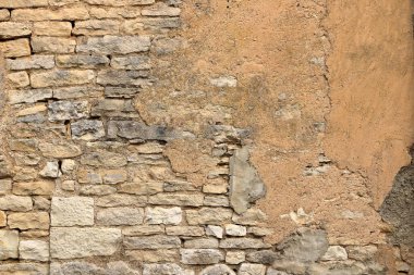 sarı bej rengi kum rengi taş tuğla dikey duvar