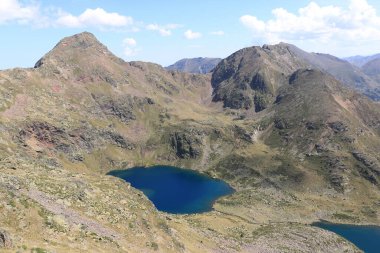 Mirador Solar de Tristaina, Ordino Arcalis, Andorra çevresindeki manzara