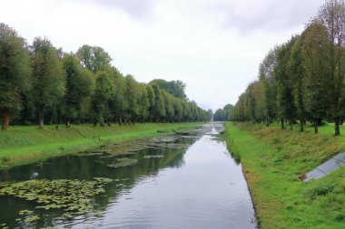 small water moat in france clipart