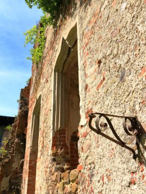 Mecklenburg-Vorpommern 'deki Putzar şatosu harabesi, Almanya, Avrupa