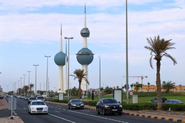 Kuveyt Şehri, Ortadoğu 'da Kuveyt - 08 Kasım 2024: Kuveyt Su Kuleleri, mimari bir başyapıt