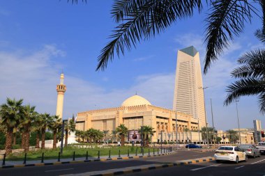 Kuveyt Şehri, Ortadoğu Kuveyt - Kasım 09 2024: Kuveyt 'teki Büyük Cami Binası