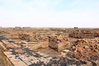 the Ennigaldi-Nanna's Museum next to the ziggurat in ancient Ur, sumerian temple, Iraq clipart