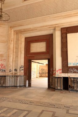 Hillah, Babil, Irak - 13 Kasım 2024: Eski Irak Devlet Başkanı Saddam Hüseyin 'in eski Babil şehrindeki sarayında