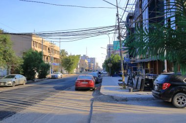 Baghdad, Bagdad in Iraq - November 15 2024: every day life with cars on the streets clipart