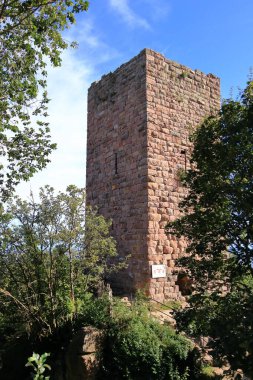 Fransa 'nın Alsace bölgesindeki Eguisheim Şatosu