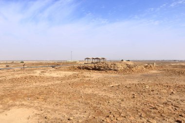 Ennigaldi-Nanna Müzesi Antik Ur 'daki Ziggurat' ın yanında, Sümer tapınağı, Irak