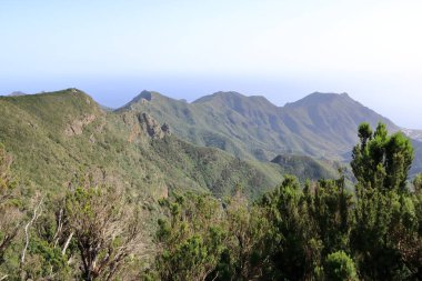 Anaga dağlarındaki manzara, Tenerife, Kanarya Adaları, İspanya
