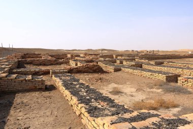 Ennigaldi-Nanna Müzesi Antik Ur 'daki Ziggurat' ın yanında, Sümer tapınağı, Irak