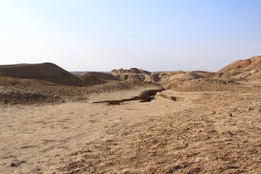 area of the excavation site in the Ancient City of Uruk, Iraq clipart