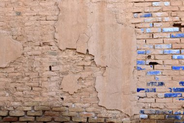 walls and bricks in the excavation site in the Ancient City of Uruk, Iraq clipart