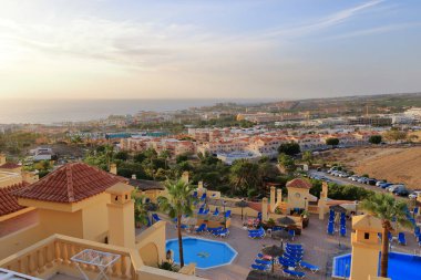 Kosta Adeje, Tenerife, Kanarya Adaları, İspanya çevresindeki manzara