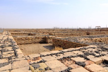 Ennigaldi-Nanna Müzesi Antik Ur 'daki Ziggurat' ın yanında, Sümer tapınağı, Irak