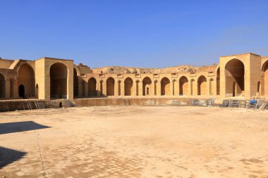 the Main Caliphal Palace at Samarra, Iraq, known in Arabic as Dar al-Khilafa (Abode of the Caliphate) or Qasr al-Khalifa (Palace of the Caliph) clipart