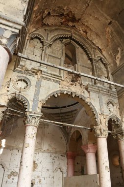 The destroyed small Al-Tahera (Al-Tahira) Church in Mosul, Mossul in Iraq clipart