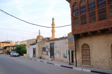 Basra, Irak 'ta Basrah - 10 Kasım 2024: Eski şehir, tarihi Ashar Mahallesi' nin imaları