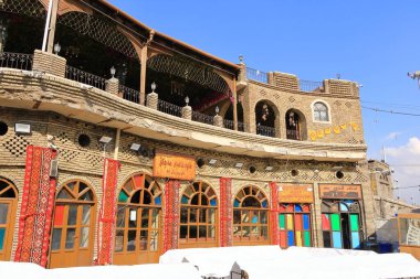 Erbil, Erbil, Kürdistan, Irak - 20 Kasım 2024: Kentin merkezindeki Erbil Kalesi etrafında