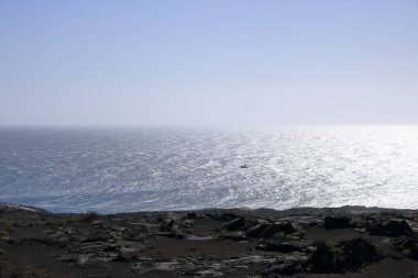 La Restinga yakınlarındaki deniz manzarası, El Hierro, Kanarya Adaları, İspanya