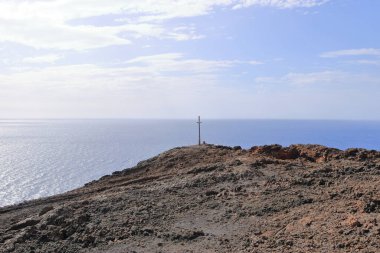 El Hierro 'nun güneybatı kıyısındaki Muelle de Orchilla' da güzel bir sahil şeridi. İspanya 'daki Kanarya Adaları