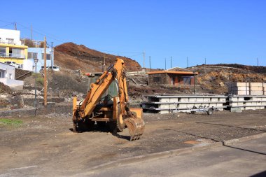 La Restinga, El Hierro, İspanya 'daki Kanarya Adaları - Aralık 04 2024: öğlen köyün limanı