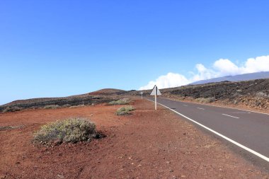 La Restinga yakınlarındaki volkanik manzara, El Hierro, Kanarya Adaları, İspanya
