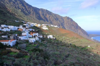 La Frontera yakınlarındaki Sabinosa köyü, El Hierro, İspanya 'daki Kanarya adaları