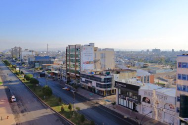 Erbil, Erbil, Kürdistan, Irak - 20 Kasım 2024: Sabah kent manzarası