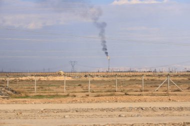 Baiji, Irak Ortadoğu - 16 Kasım 2024: Irak 'taki petrol üretim tesisleri