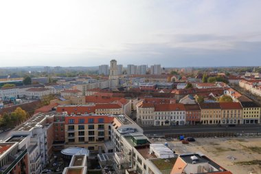 Potsdam, Brandenburg, Almanya - 19 Ekim 2024: St. Nikolai Kilisesi 'nden (Nikolaikirche)