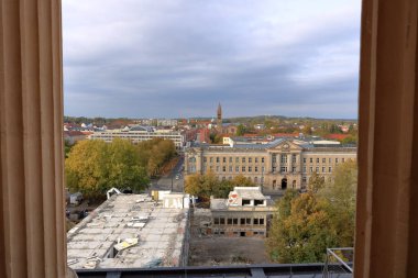 Potsdam, Brandenburg, Almanya - 19 Ekim 2024: St. Nikolai Kilisesi 'nden (Nikolaikirche)