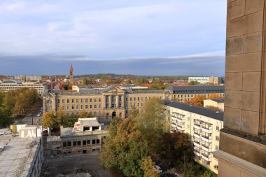 Potsdam, Brandenburg, Almanya - 19 Ekim 2024: St. Nikolai Kilisesi 'nden (Nikolaikirche)