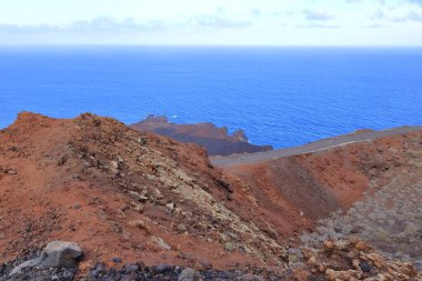 El Hierro, Kanarya Adaları, İspanya 'daki Volkanik Manzara