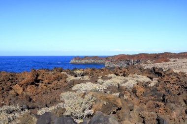 El Hierro, Kanarya Adaları, İspanya 'daki Volkanik Manzara