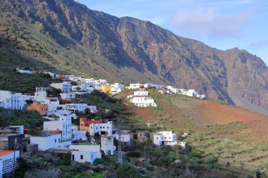 La Frontera yakınlarındaki Sabinosa köyü, El Hierro, İspanya 'daki Kanarya adaları