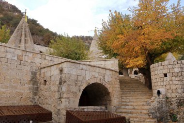 Lalish 'teki Yezidis tapınağı, Kürdistan, Irak