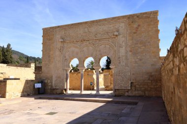 Medine Azahara, Madinat al-Zahra, Cordoba, Endülüs, İspanya 'nın eski kalıntıları.